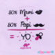BODY CRUZADO "50% MAMI + 50% PAPI" - ROSA