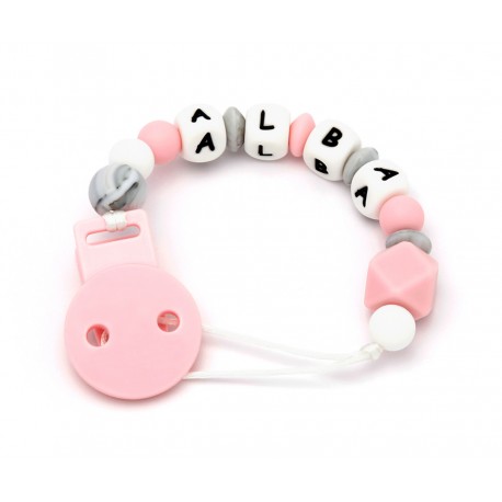 SUJETACHUPETES SILICONA PERSONALIZADO NEW SWEET PINK
