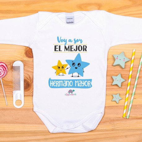 BODY C/ AMERICANO  "VOY A SER EL MEJOR HERMANO MAYOR" M/L