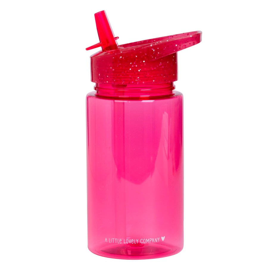 Botella Summer de vidrio para agua y té 1 litro, color Morada Color Morado