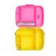 FIAMBRERA ALMUERZO HERMÉTICA BENTO MUNCHKIN CON CUBIERTOS - AMARILLO