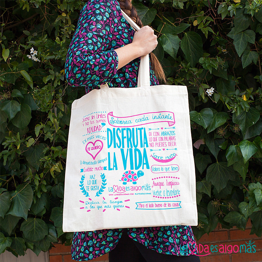 Bag Bolsas Tela Frases Bolsas Tela Frases Algodón Bolsa De Tela