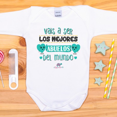 BODY PERSONALIZADO "VAIS A SER LOS MEJORES ABUELOS"  M/L - MINT