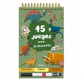 LIBRO JUEGO - 45 JUEGOS DE DINOSAURIOS 