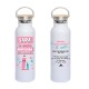 BOTELLA TÉRMICA PERSONALIZADA PROFE DEDICATORIA ACERO INOXIDABLE 600ML con Asa