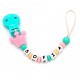 SUJETACHUPETES SILICONA PERSONALIZADO CORONA ROSA