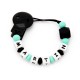 SUJETACHUPETES SILICONA PERSONALIZADO ROCK BABY - MINT