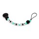 SUJETACHUPETES SILICONA PERSONALIZADO ROCK BABY - MINT