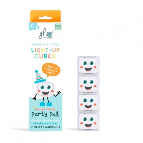 SET 4 CUBOS LUZ MULTICOLOR GLO PALS - PARTY 