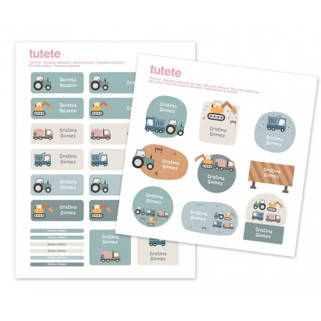 29 PEGATINAS PERSONALIZADAS PARA OBJETOS - TRUCKS