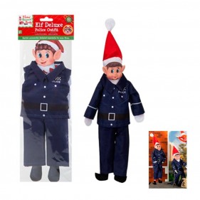 VESTUARIO PARA ELFO DE LA NAVIDAD ELVES BEHAVIN BADLY - DISFRAZ POLICIA