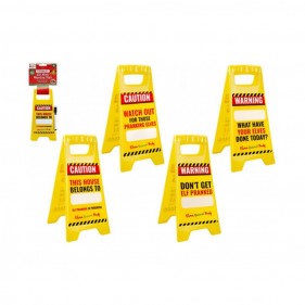 SEÑAL ADVERTENCIA WARNING PARA ELFO DE LA NAVIDAD ELVES BEHAVIN BADLY - SURTIDOS