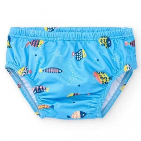 BAÑADOR PAÑAL BEBÉ PROTECCIÓN SOLAR UPF50+ BTBOX - PECES