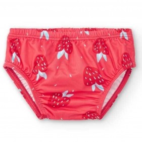 BAÑADOR PAÑAL BEBÉ PROTECCIÓN SOLAR UPF50+ BTBOX - FRESAS