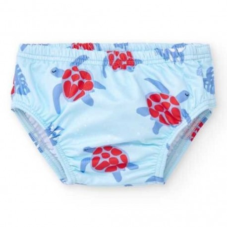 BAÑADOR PAÑAL BEBÉ PROTECCIÓN SOLAR UPF50+ BTBOX - TORTUGAS