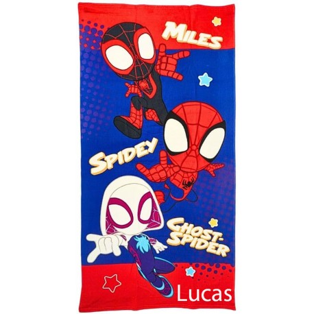 TOALLA DE PLAYA PERSONALIZABLE MICROFIBRA - SPIDEY SPIDERMAN MARVEL (1,40 x 70)