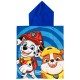 PONCHO TOALLA INFANTIL PERSONALIZABLE MICROFIBRA - PATRULLA CANINA AZUL (115 X 50 CM)