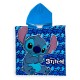 PONCHO TOALLA INFANTIL PERSONALIZABLE MICROFIBRA DISNEY - STITCH AZUL (100 X 50 CM)