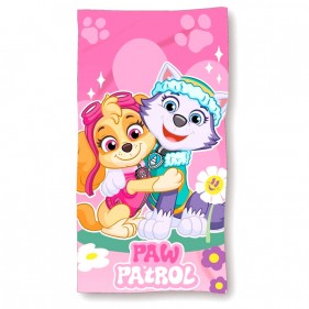 TOALLA DE PLAYA PERSONALIZABLE MICROFIBRA - PATRULLA CANINA ROSA EVEREST - SKYE (1,40 x 70)