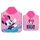 PONCHO TOALLA INFANTIL PERSONALIZABLE MICROFIBRA DISNEY - MINNIE MOUSE ROSA (110 X 55 CM)