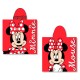 PONCHO TOALLA INFANTIL PERSONALIZABLE ALGODÓN DISNEY - MINNIE MOUSE ROJA (100 X 55 CM)