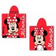 PONCHO TOALLA INFANTIL PERSONALIZABLE ALGODÓN DISNEY - MINNIE MOUSE ROJA (100 X 55 CM)