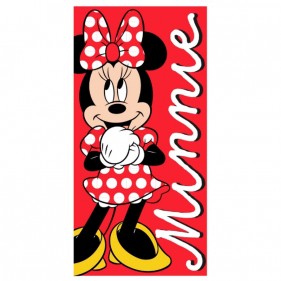 TOALLA DE PLAYA PERSONALIZABLE ALGODÓN - MINNIE DISNEY  (1,40 x 70)