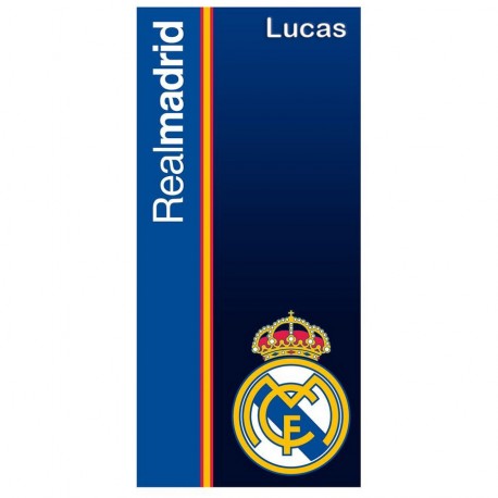 TOALLA DE PLAYA PERSONALIZABLE MICROFIBRA - REAL MADRID F.C. (1,40 x 70)