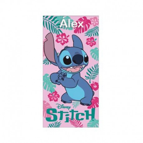 TOALLA DE PLAYA PERSONALIZABLE MICROFIBRA - STITCH PALM DISNEY  (1,40 x 70)