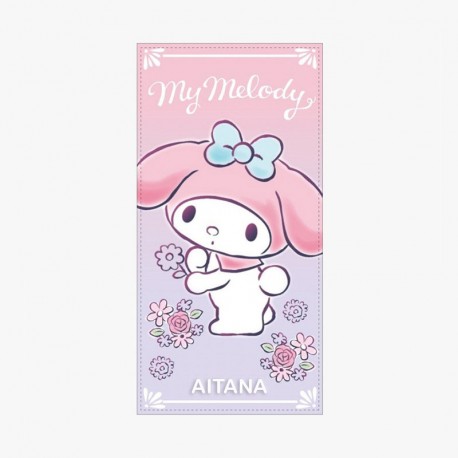 TOALLA DE PLAYA PERSONALIZABLE MICROFIBRA - MY MELODY SANRIO PASTEL (1,40 x 70)