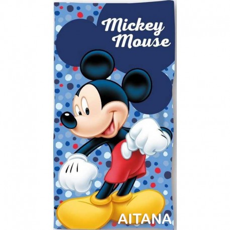 TOALLA DE PLAYA PERSONALIZABLE MICROFIBRA DISNEY - MICKEY MOUSE CONFETI  (1,40 x 70)