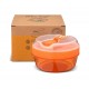 CAJA ALMUERZO CON TAPA REFRIGERANTE N'ICE CUP NARANJA - Carl Oscar
