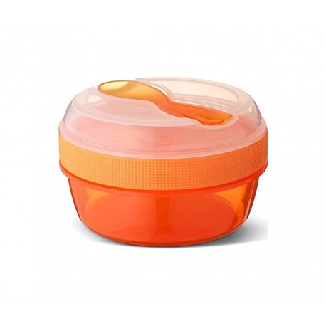 CAJA ALMUERZO CON TAPA REFRIGERANTE N'ICE CUP NARANJA - Carl Oscar