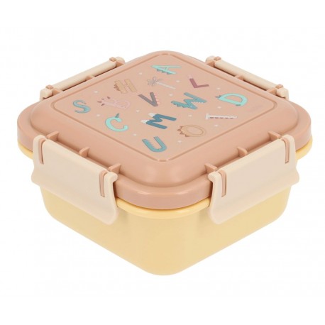 CAJA ALMUERZO HERMÉTICA GRANDE - FUNNY LETTERS