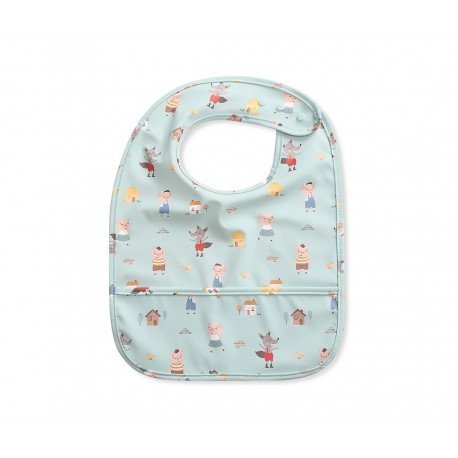 BABERO IMPERMEABLE RECOGEMIGAS  THE THREE LITTLE PIGS - TUTETE