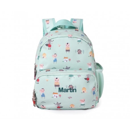 MOCHILA INFANTIL PERSONALIZABLE TUTETE - THE THREE LITTLE PIGS