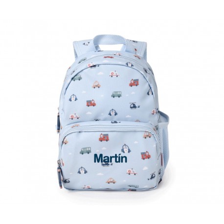 MOCHILA INFANTIL PERSONALIZABLE TUTETE - CITY CARS