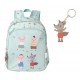 MOCHILA INFANTIL MEDIANA  PERSONALIZABLE TUTETE - THE THREE LITTLE PIGS + LLAVERO PERSONALIZABLE