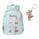 MOCHILA INFANTIL MEDIANA  PERSONALIZABLE TUTETE - THE THREE LITTLE PIGS + LLAVERO PERSONALIZABLE