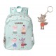 MOCHILA INFANTIL MEDIANA  PERSONALIZABLE TUTETE - THE THREE LITTLE PIGS + LLAVERO PERSONALIZABLE