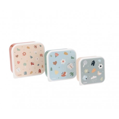 PACK 3 CAJITAS ALMUERZO TUTETE - GEOMETRIC NATURE