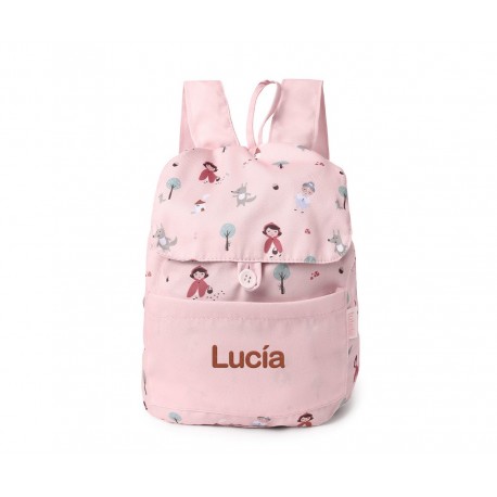 MOCHILA PEQUEÑA TELA PERSONALIZABLE TUTETE - LITTLE RED