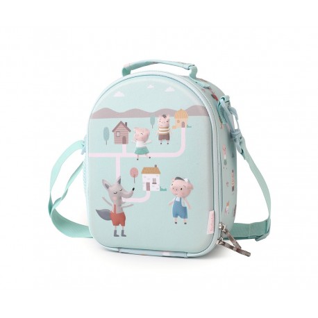 BOLSA MERIENDA TÉRMICA 3D PERSONALIZABLE TUTETE - THE THREE LITTLE PIGS