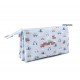 ESTUCHE ESCOLAR PERSONALIZABLE 3 COMPARTIMENTOS TUTETE - CITY CARS