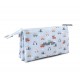 ESTUCHE ESCOLAR PERSONALIZABLE 3 COMPARTIMENTOS TUTETE - CITY CARS
