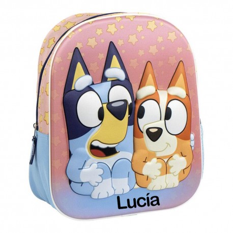 MOCHILA INFANTIL PERSONALIZABLE - BLUEY 3D ESTRELLAS