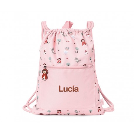 MOCHILA SACO IMPERMEABLE PERSONALIZABLE TUTETE - LITTLE RED