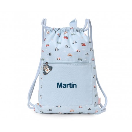 MOCHILA SACO IMPERMEABLE PERSONALIZABLE TUTETE - CITY CARS
