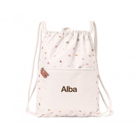 MOCHILA SACO IMPERMEABLE PERSONALIZABLE TUTETE - GEOMETRIC NATURE