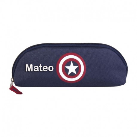 ESTUCHE ESCOLAR PERSONALIZABLE PORTATODO LOS VENGADORES AVENGERS MARVEL CAPITÁN AMÉRICA